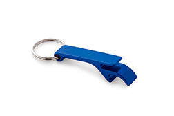 Llavero destapador de botellas fabricado en aluminio resistente. Este práctico y funcional accesorio está disponible en una amplia variedad de colores vibrantes. Se destaca por tener un diseño compacto y ser extremadamente liviano, lo que lo hace ideal para llevar cómodamente a todas partes en el uso diario. Resulta una excelente opción para merchandising y campañas promocionales masivas. Las medidas generales del producto son de 1,1 cm por 6 cm por 1,5 cm.